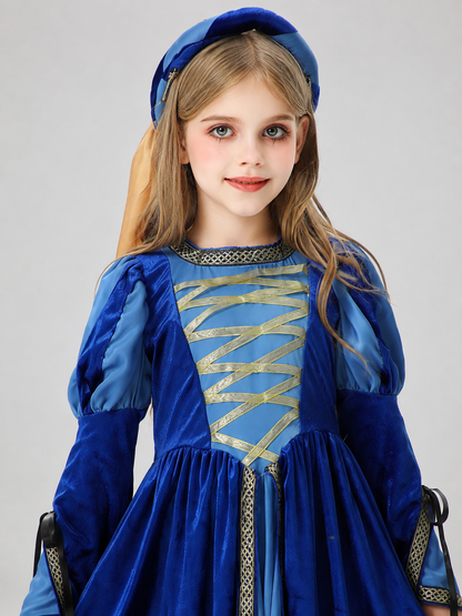 Medieval-Style Carnival Dress with Headwear Costume Dresses detail 2