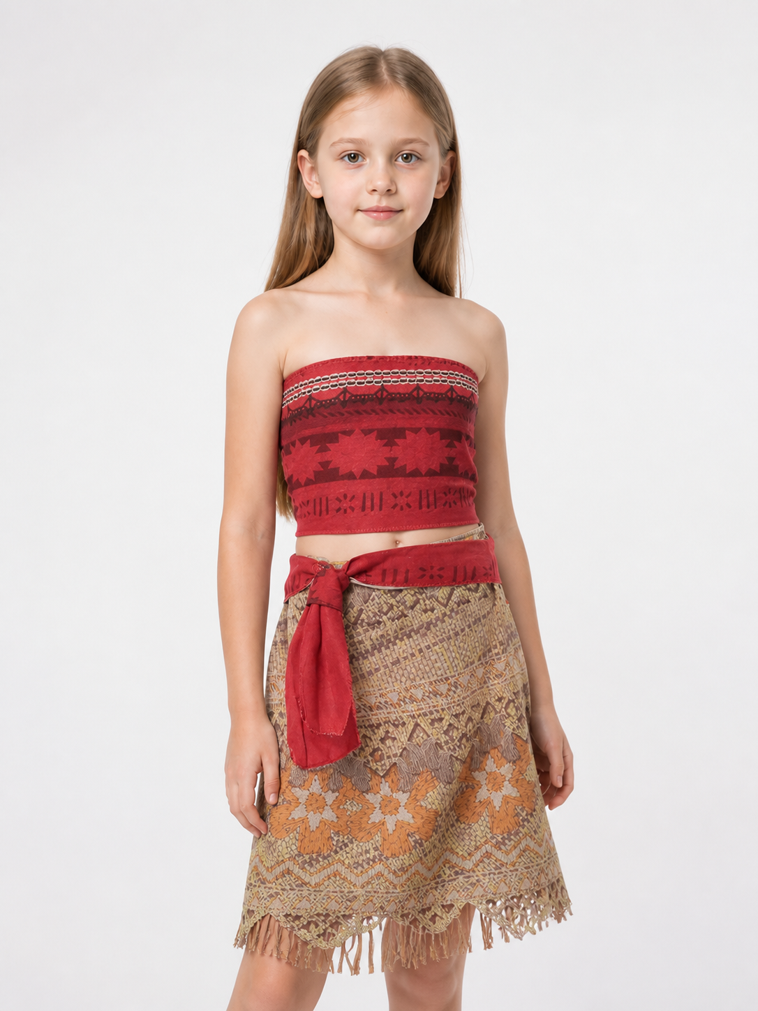 Halloween and cosplay costume set with a top and skirt
