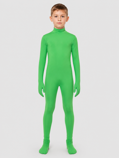 Green Alien Cosplay Jumpsuit with Hood Costumes detail 3