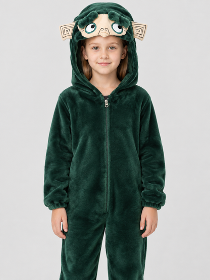 Kids' Hooded Dragon Pajama Bodysuit