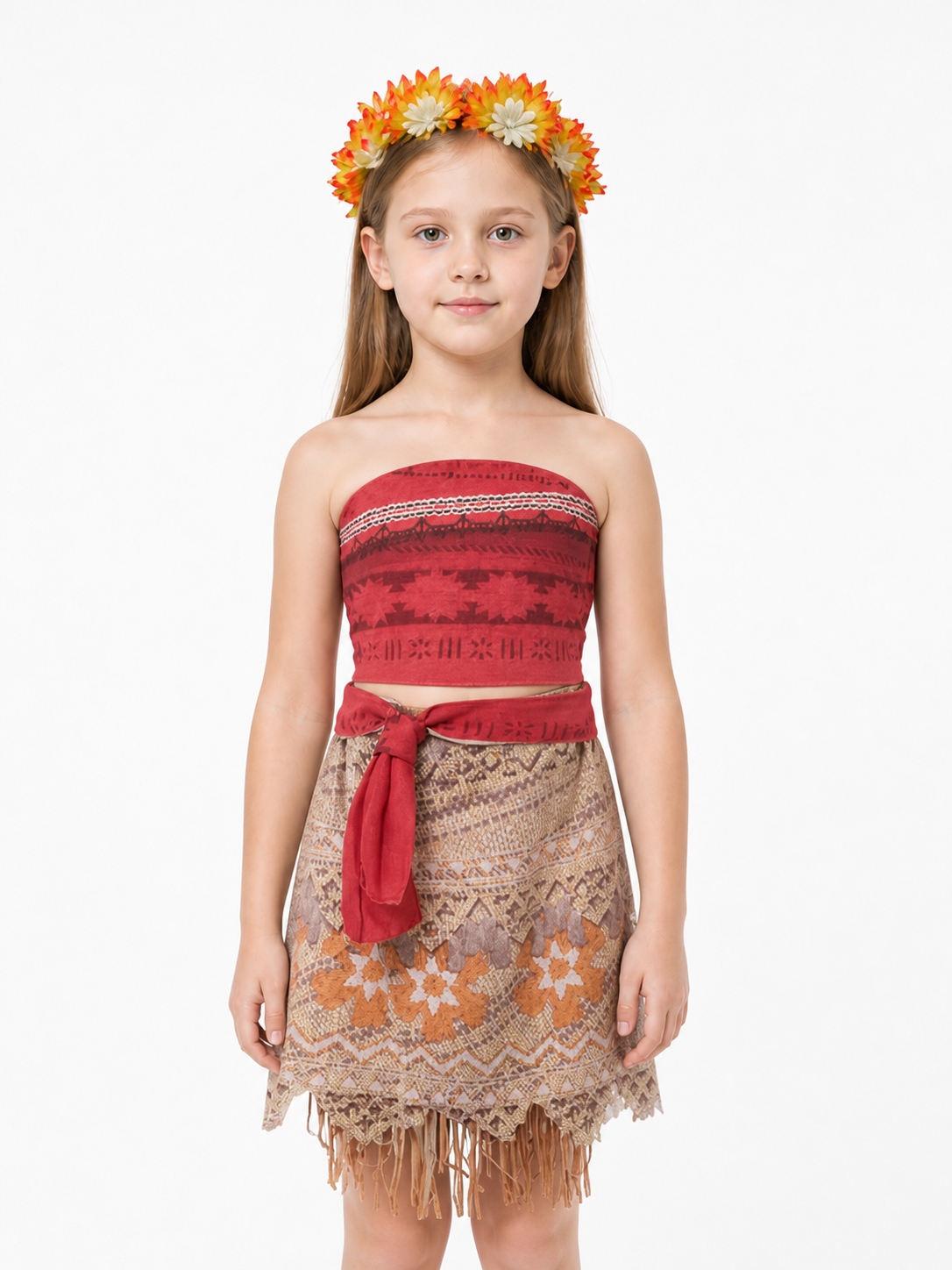 Moana Costume with Skirt and Top for Halloween Costumes detail 3