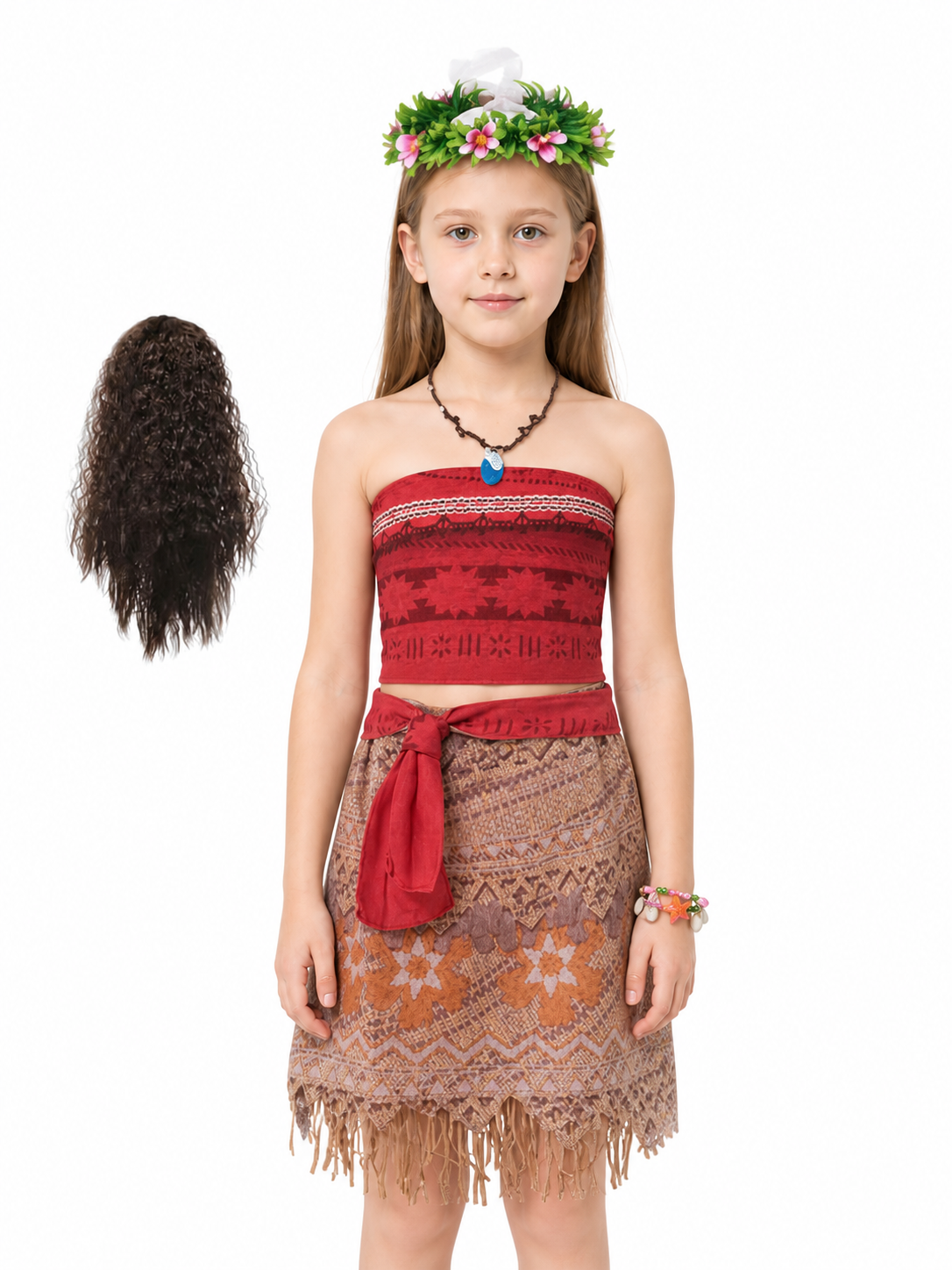 Children's Carnival Costume with a Top and Fringed Skirt Costumes detail 3
