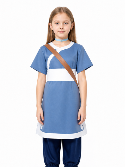Avatar Cosplay Costume: Blue Top and Pants