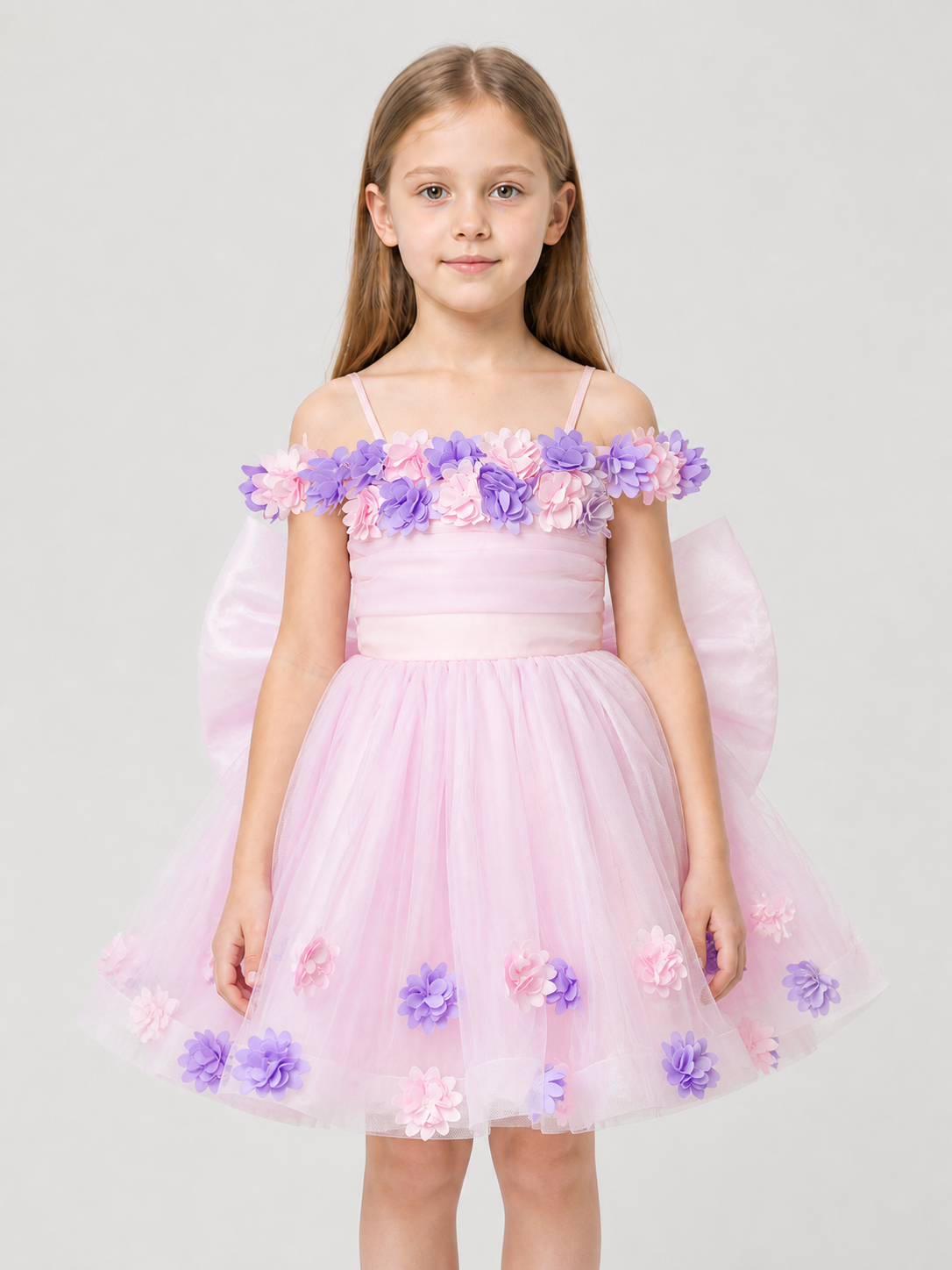 Princess Dress with Full Skirt for Performances Costume Dresses detail 3