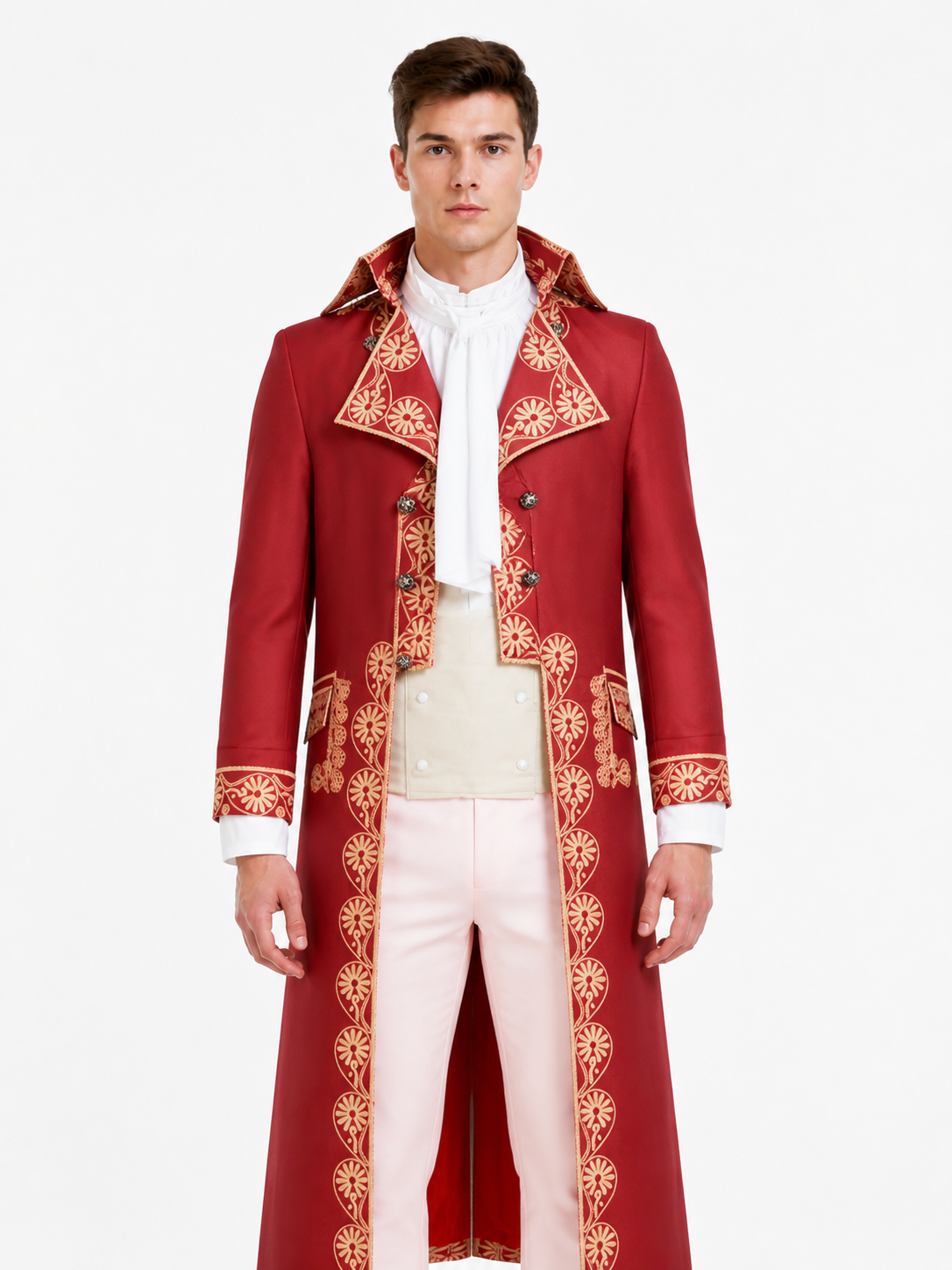 Napoleon Cosplay Costume, Red Set Costumes detail 3