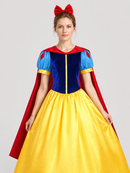 Snow White Cosplay Costume, Dress with Cape, S–4XL product detail 3