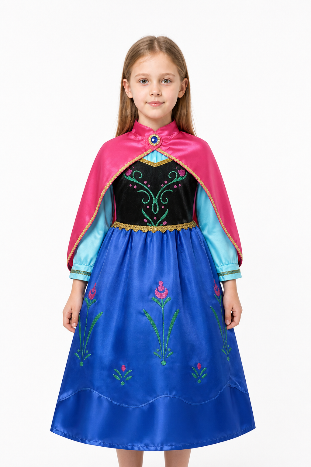 Princess Anna Carnival Costume with Cape Costume Capes detail 3