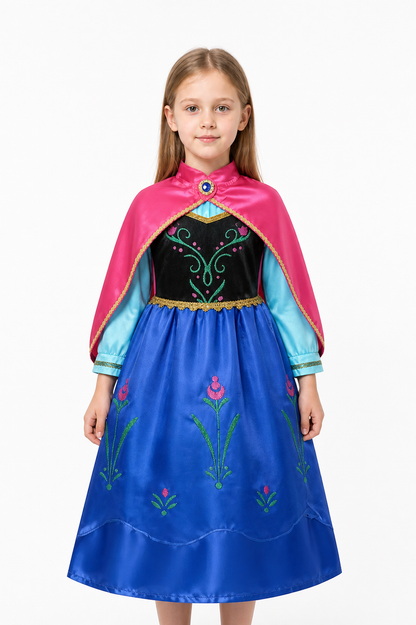 Princess Anna Carnival Costume with Cape Costume Capes detail 3