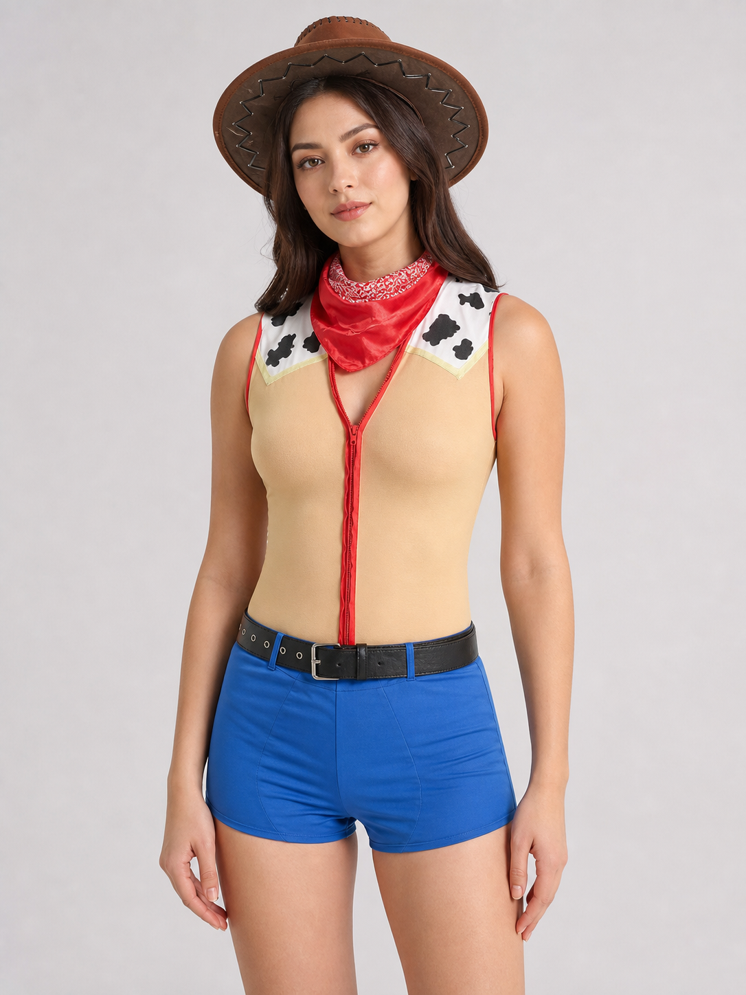 Western-Style Costume with Shorts and Hat