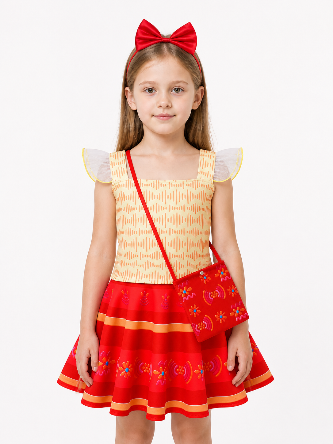 Children's Mirabel Costume with Dress, Bow, and Handbag Costume Dresses detail 3