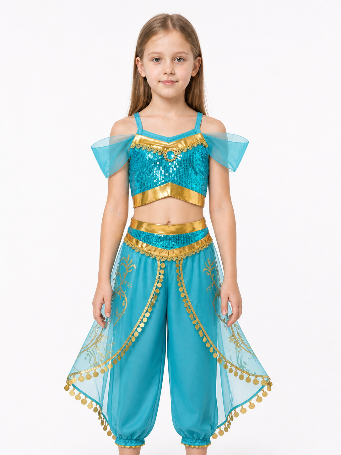 Sparkly Princess Costume with Sequins and Tulle Costumes detail 3