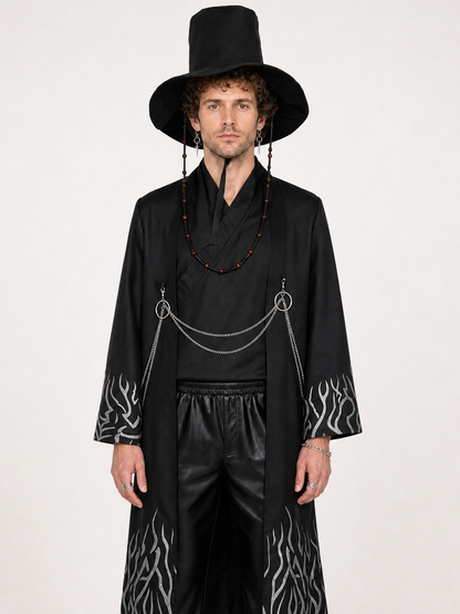 Cosplay Costume with a Wide-Brimmed Hat and Accessories Costume Headwear detail 3