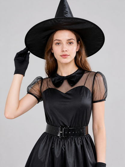 Witch Costume with Dress, Hat, and Gloves Costume Dresses detail 2