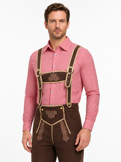 Overalls with a Red-and-White Checkered Shirt product detail 3