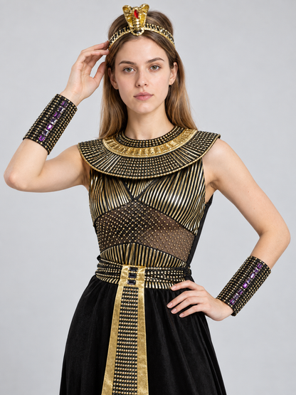 Egyptian Queen Costume with Headpiece Costume Headwear detail 2