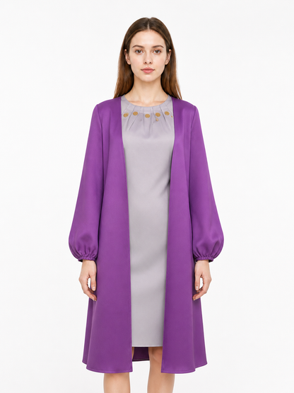 Nico Robin STAMPEDE Cosplay Dress, Long Purple