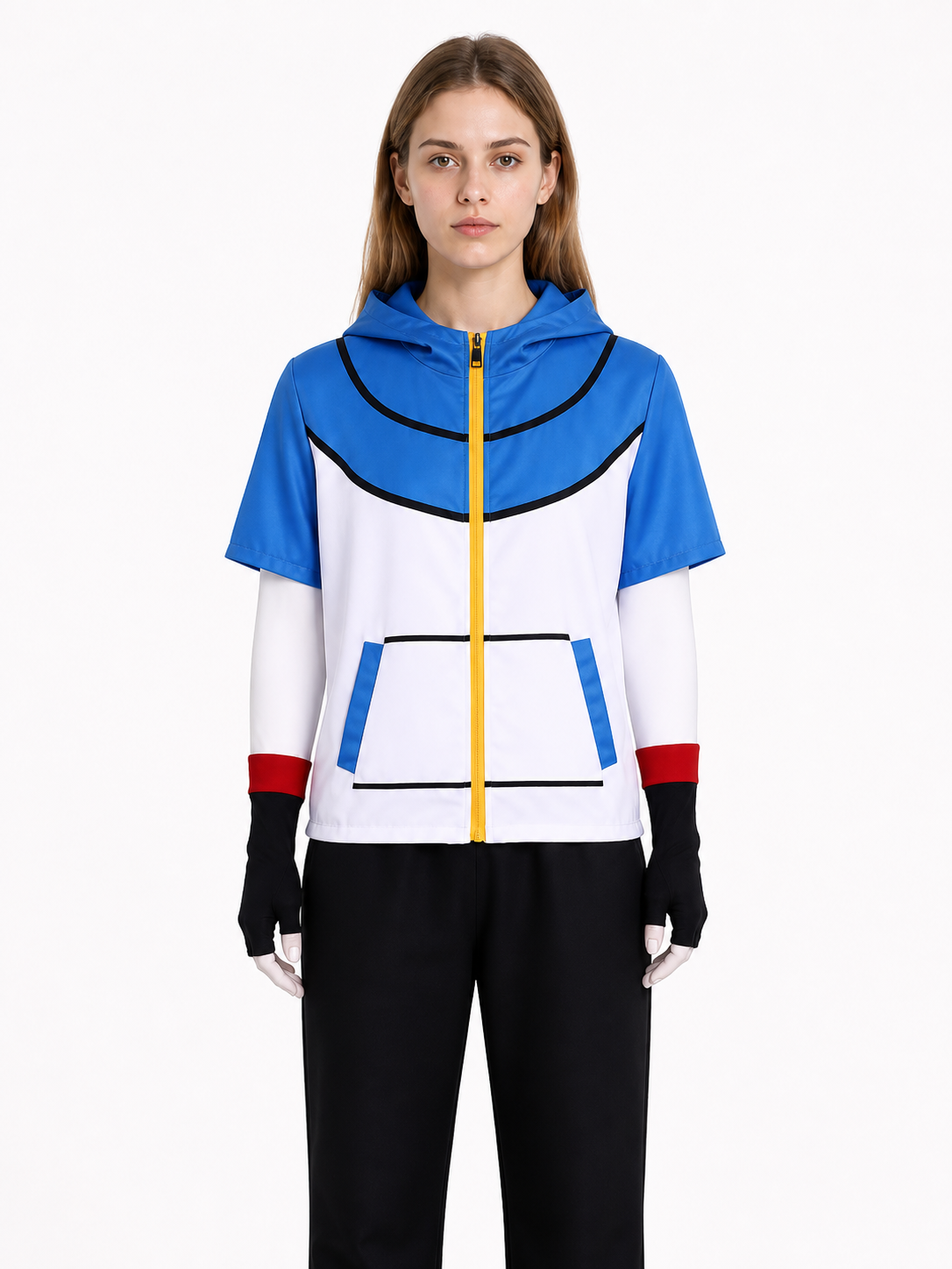 Ash Cosplay Costume: Top, Pants, Gloves Costumes detail 3