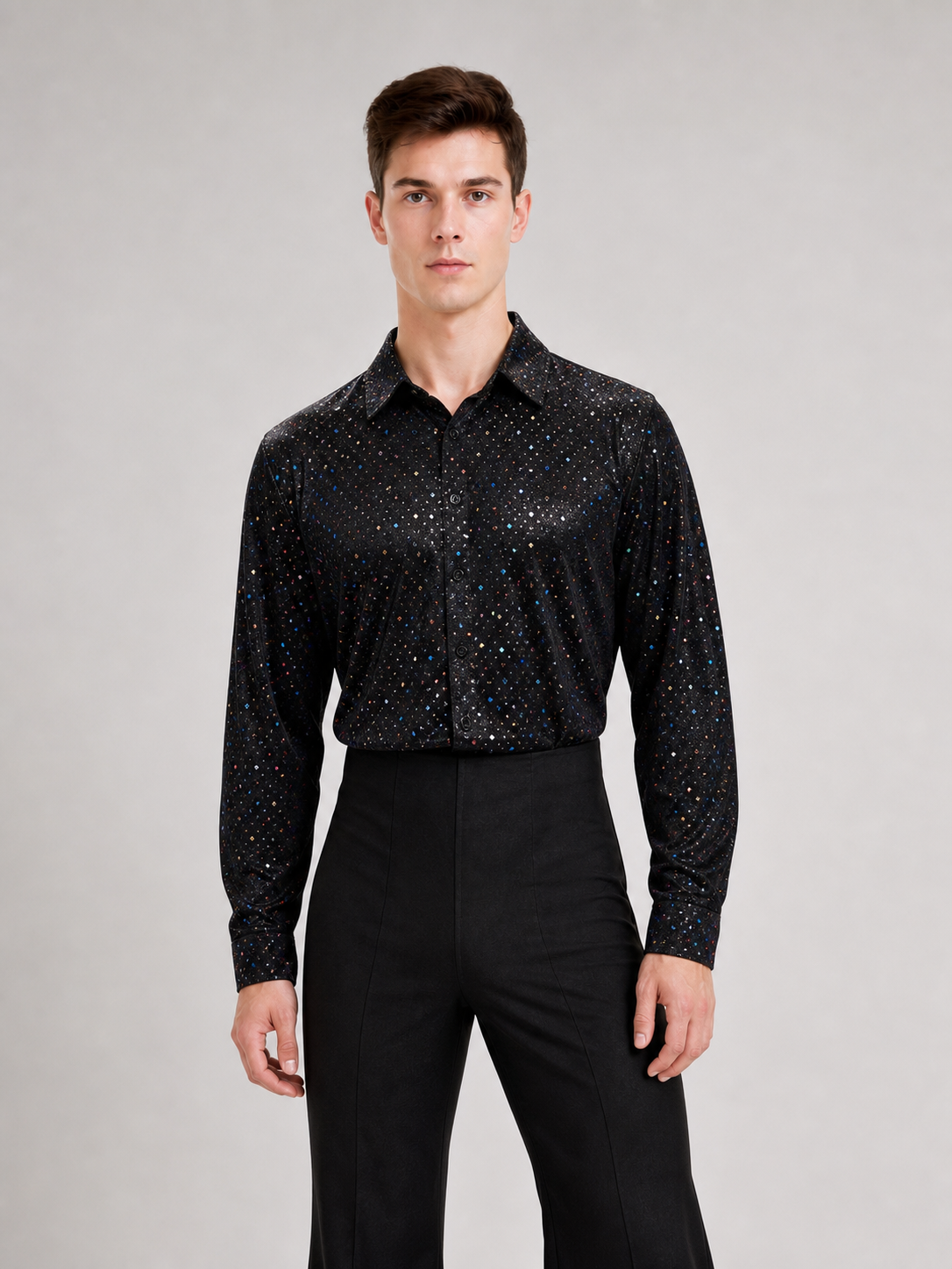 Retro Costume with Shirt and Flared Pants