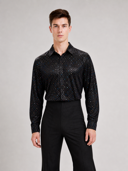 Retro Costume with Shirt and Flared Pants