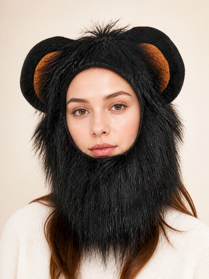 Black and Brown Halloween Carnival Pet Hat Costume Headwear detail 2