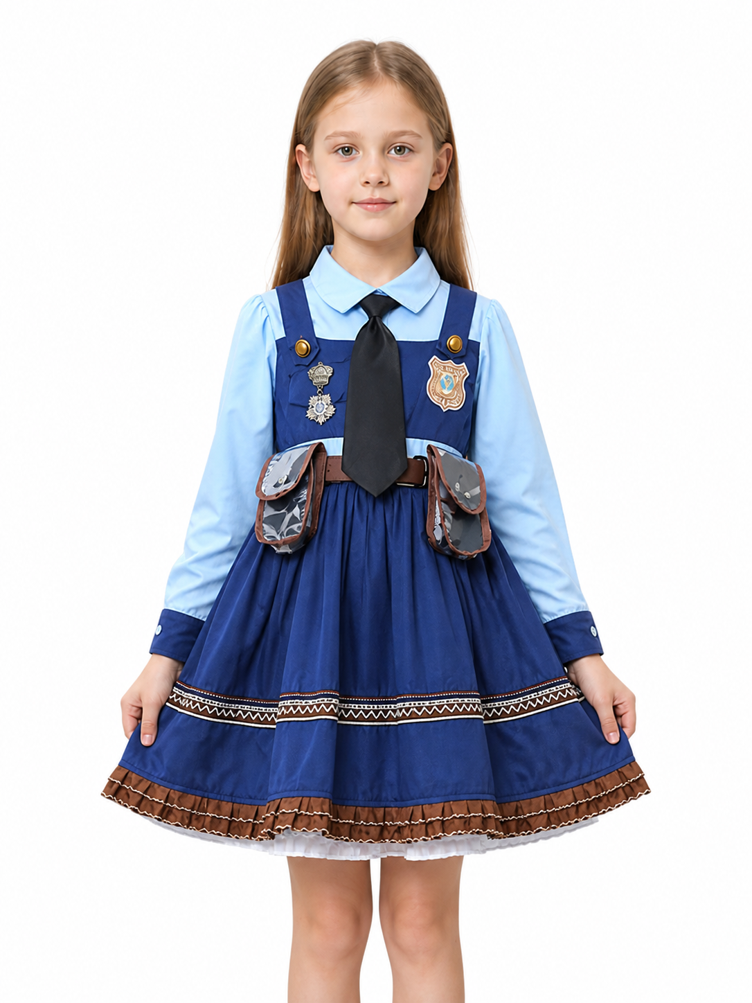 Kids' Judy Costume from Zootopia with Tie and Badge Costumes detail 3