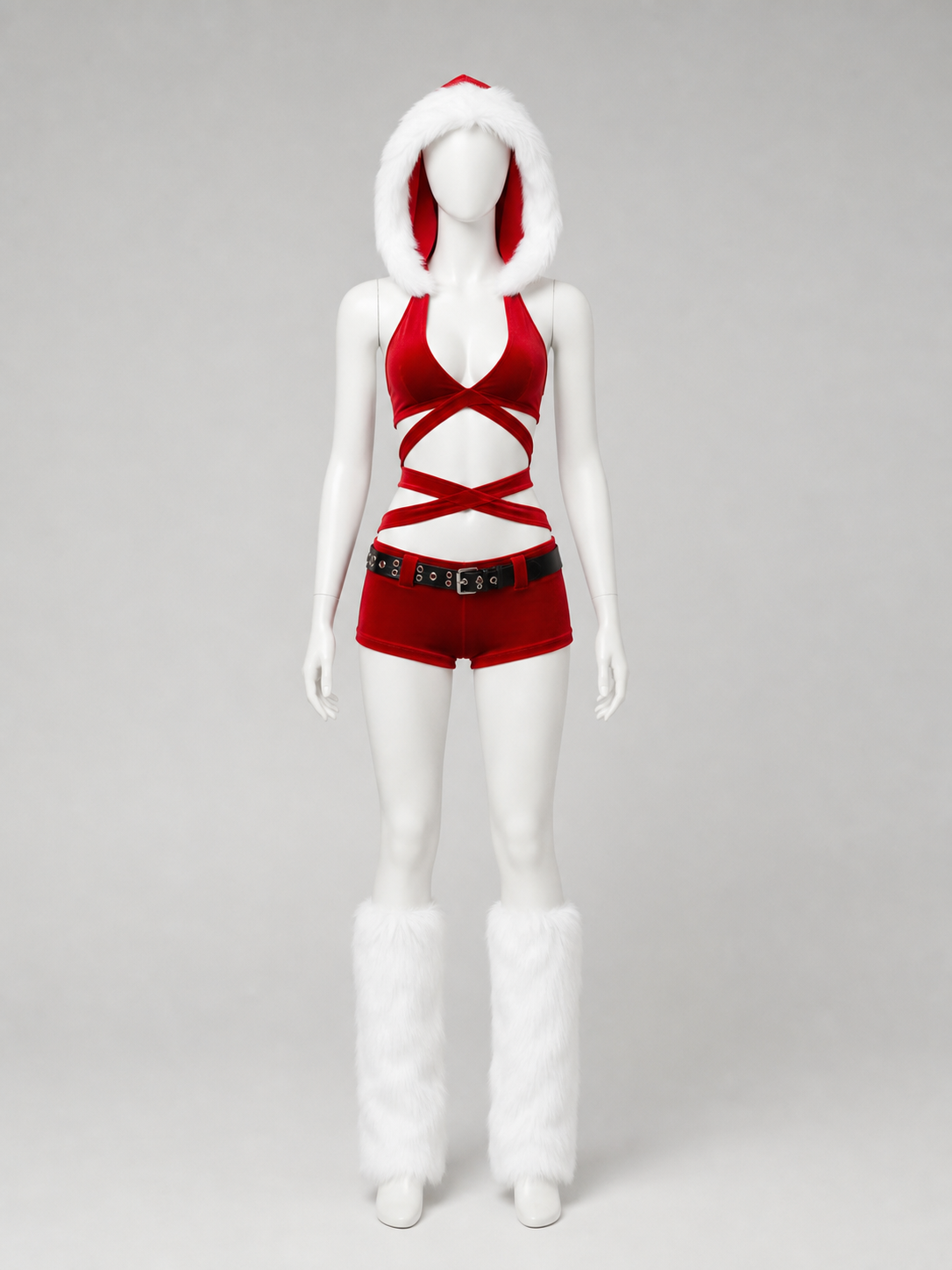 New Year's Costume with Top and Shorts, Red and White Costumes detail 2