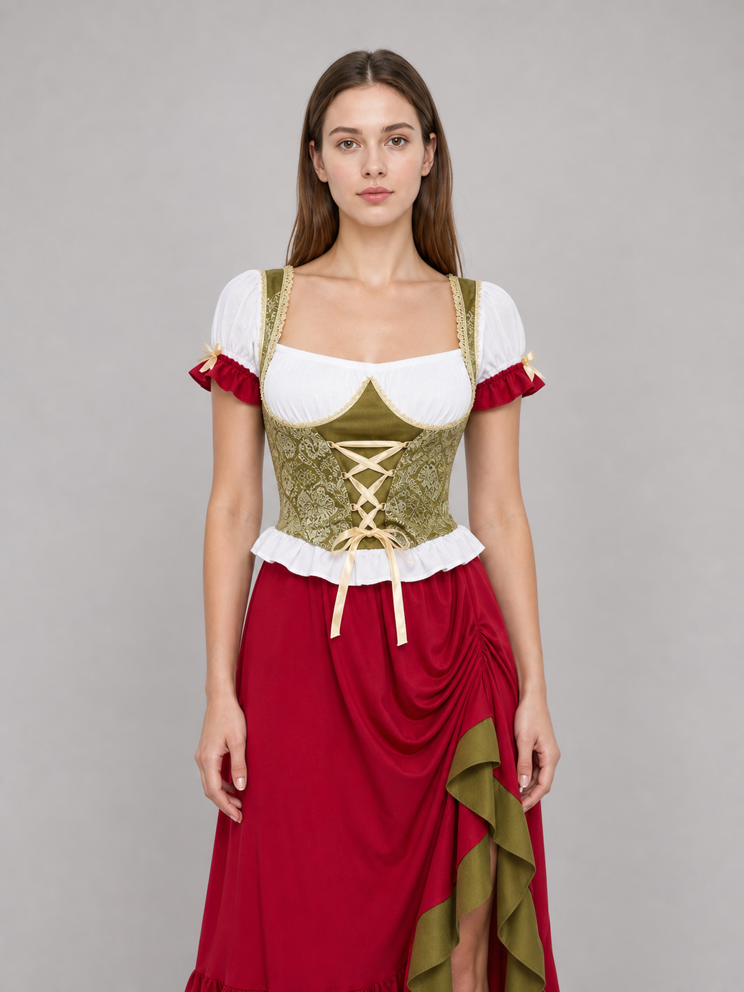 Bavarian-Style Carnival Dress for Oktoberfest