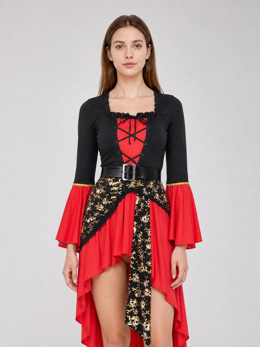 Red pirate costume for Halloween and cosplay