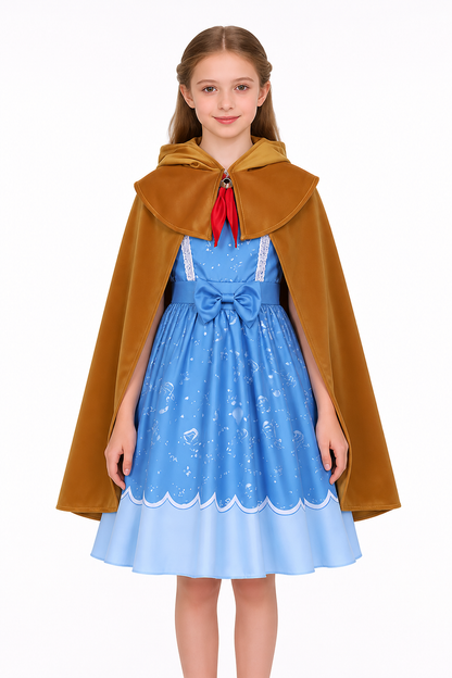 Children's Costume with Dress and Hooded Cape Costume Dresses detail 3
