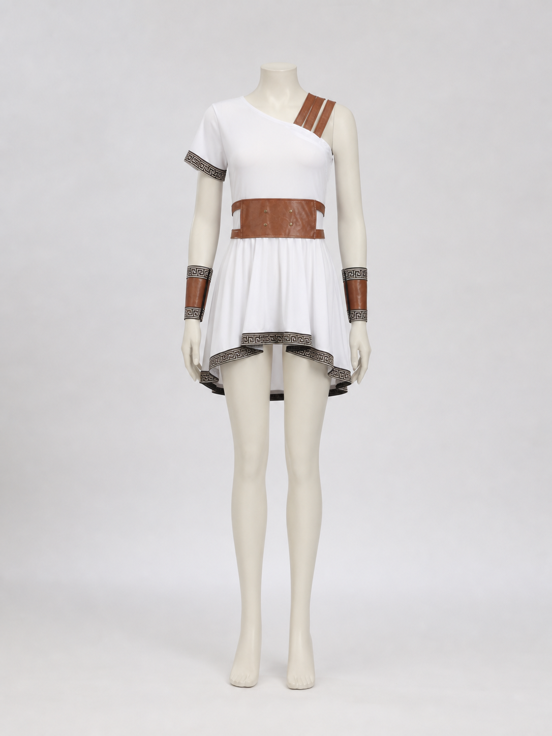 Historical Costume Dress with an Asymmetrical Shoulder