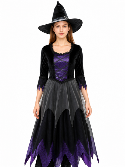 Costume Dress with Layered Skirt and Lace Costume Dresses detail 2