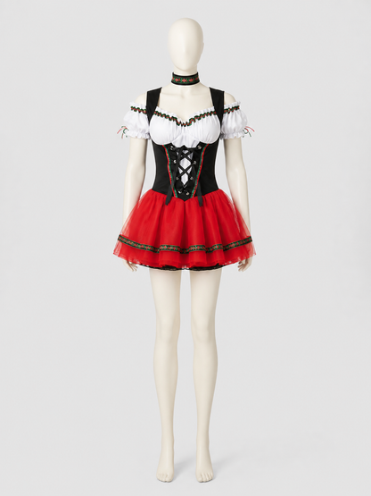 MDD Bavarian-Style Dress, Corset, Full Skirt Costume Dresses detail 3