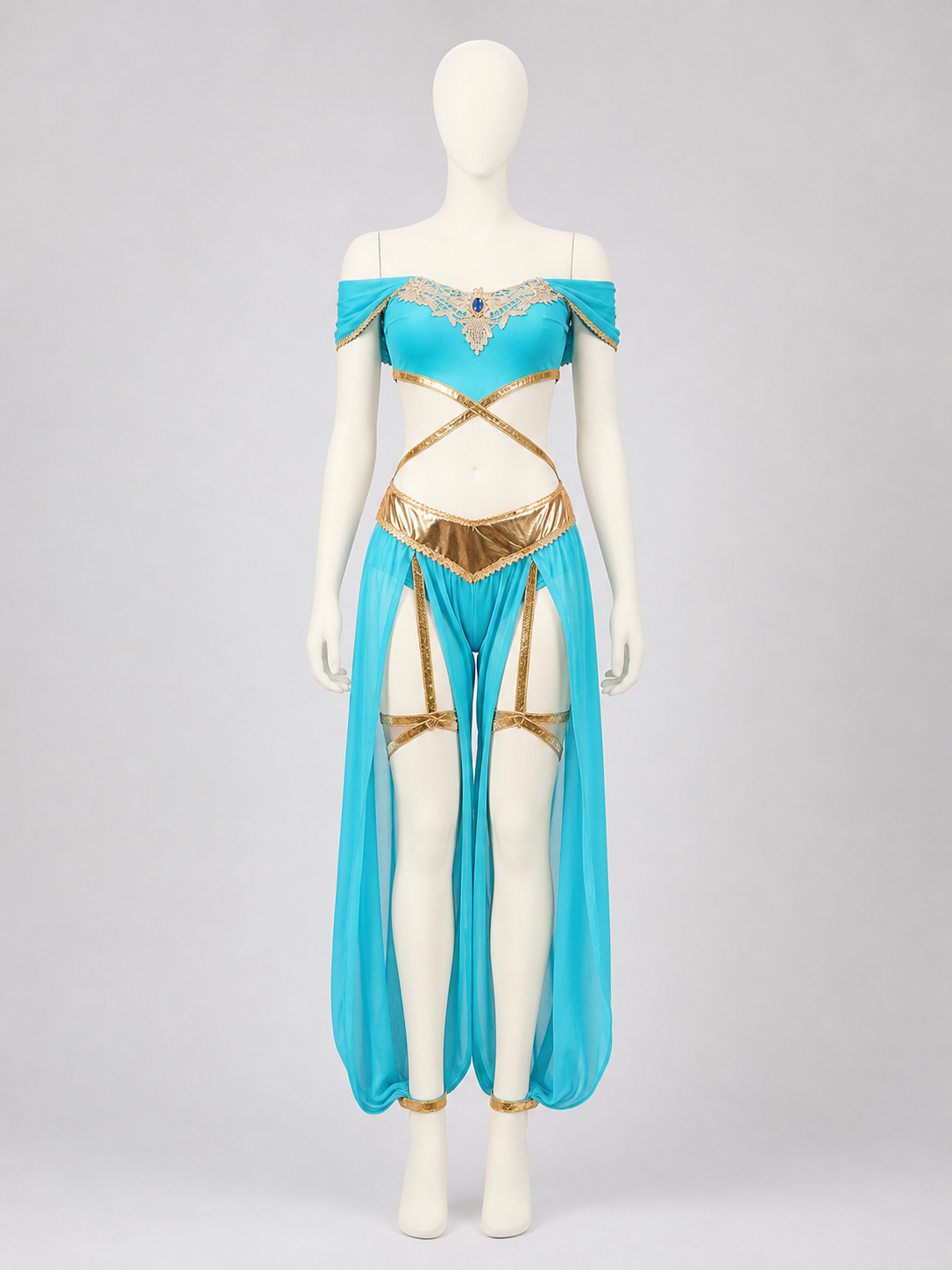 Egyptian-Style Costume with Gold Embellishments