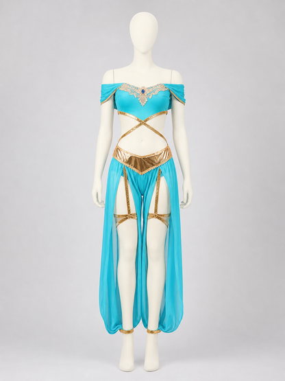Egyptian-Style Costume with Gold Embellishments