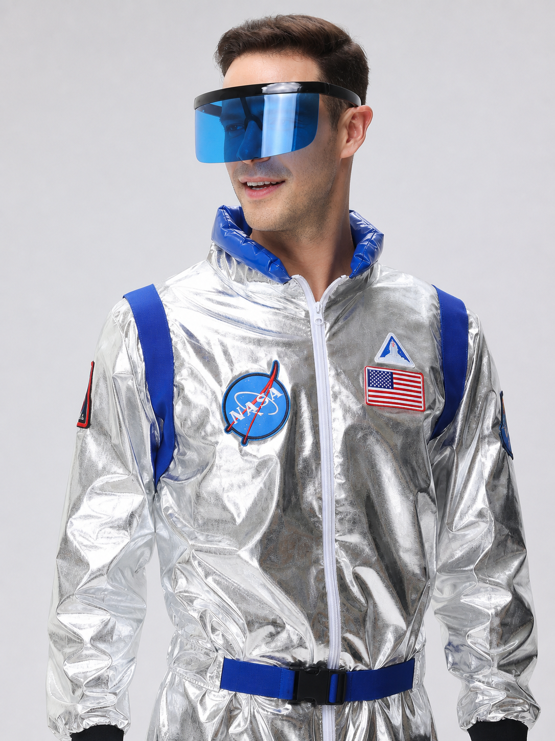 One-Piece Astronaut Costume for Cosplay with Decorative Details