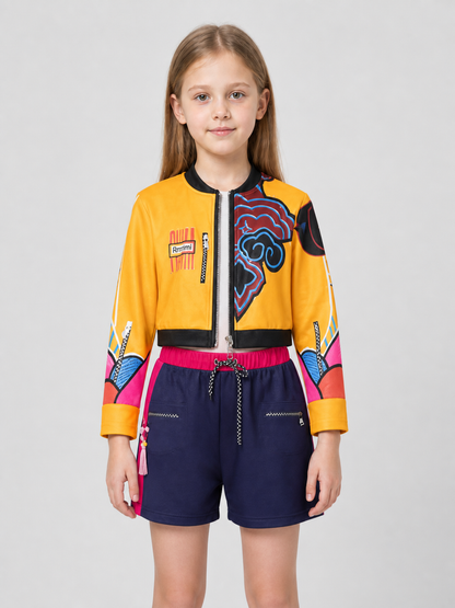 Superhero Cosplay Set: Jacket and Shorts Costumes detail 3