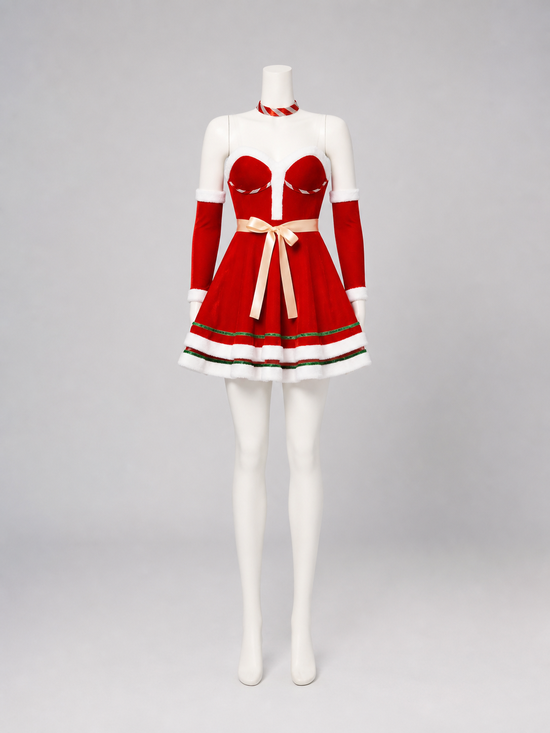 Christmas Carnival Dress with a Full Skirt
