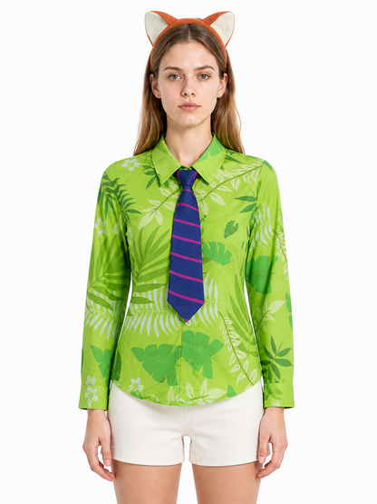 Cosplay Costume: Shirt, Tie, and Fox-Ear Headband Costume Headwear detail 3