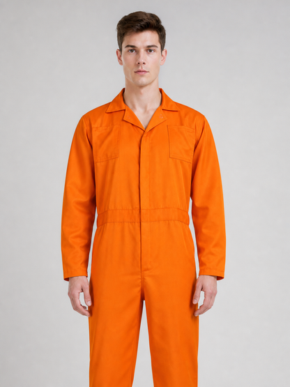 Orange Jumpsuit with Accessories