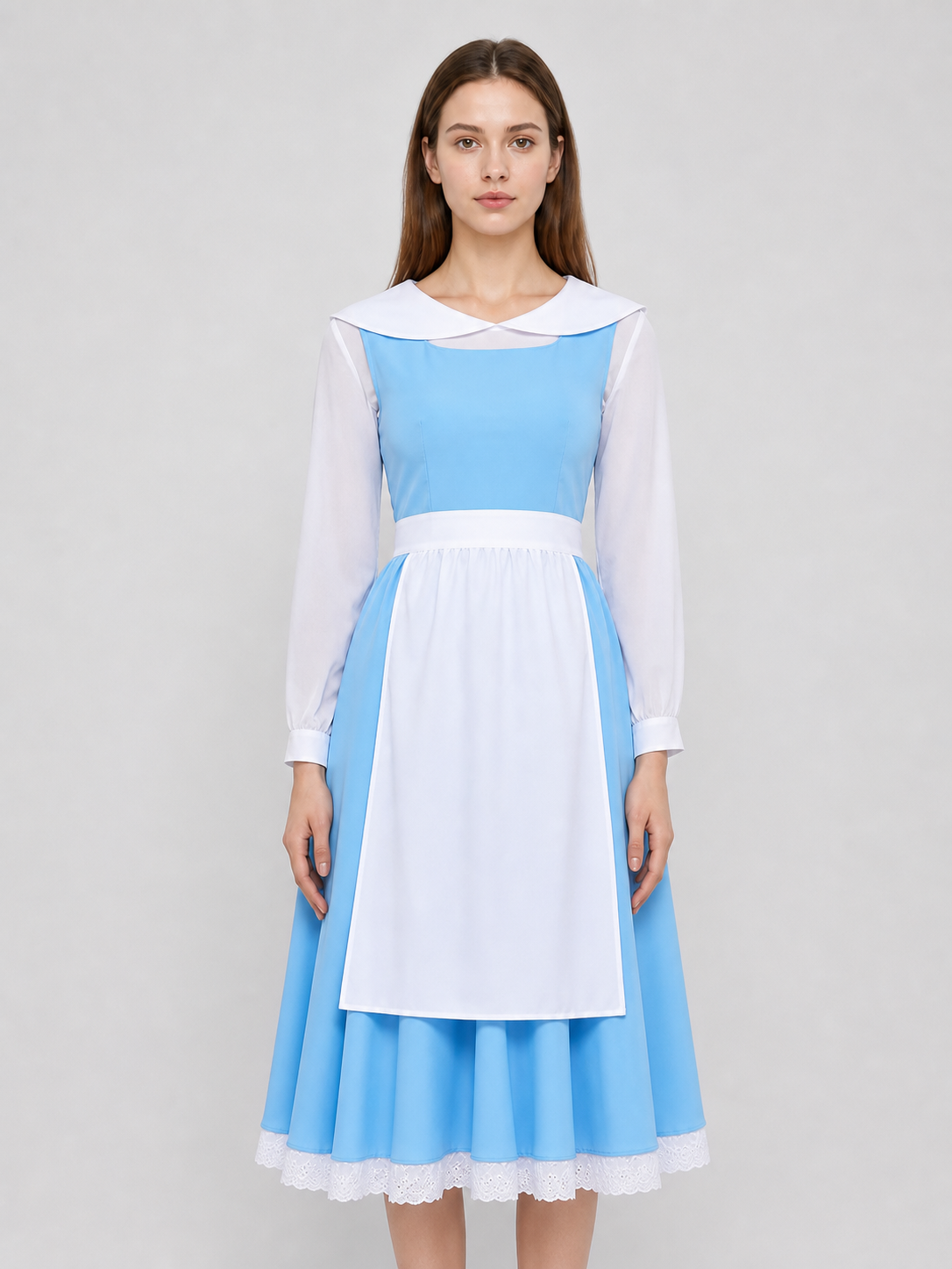 Cosplay Costume with Dress and Apron