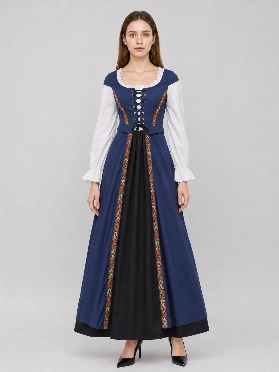 Halloween Witch Costume: Dress with Cape Costume Dresses detail 3