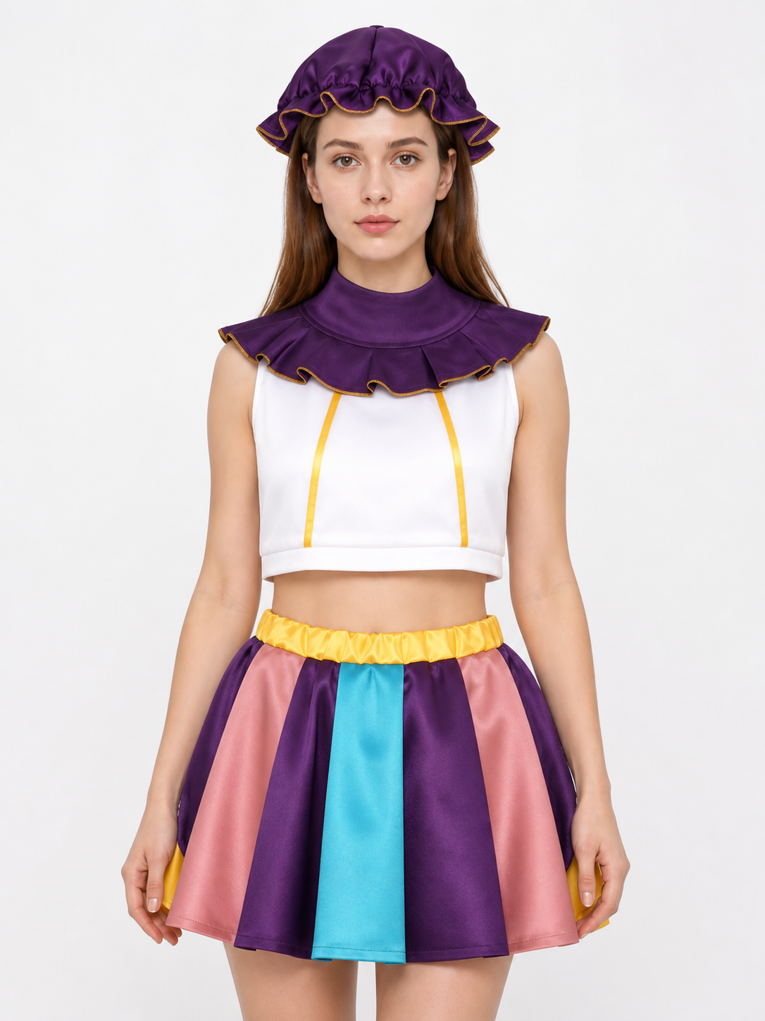 Cosplay Costume: Top, Skirt, Hat, and Collar Costume Headwear detail 3