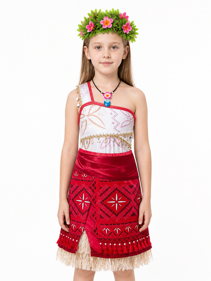 Costume Dress with Ethnic Pattern and Fringe Costume Dresses detail 3