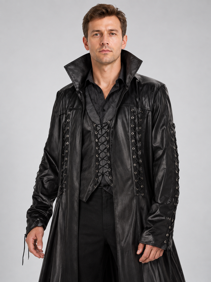 Black Vampire Costume: Cape, Vest, Pants