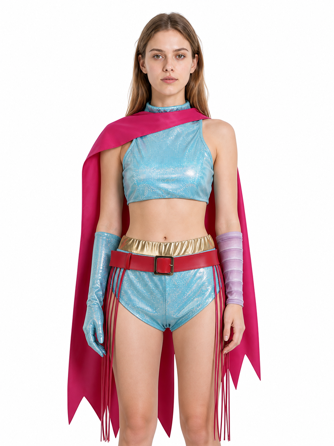 Cosplay Costume Top and Shorts with Accessories Costume Accessories detail 3