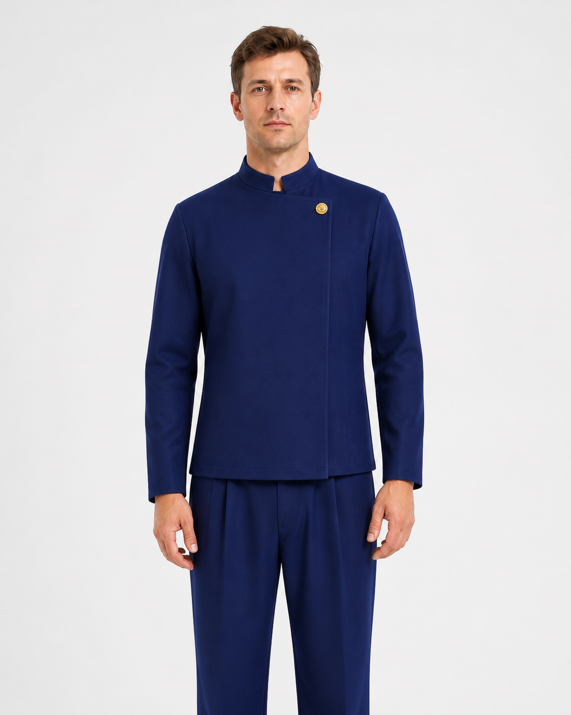 Jujutsu Kaisen Cosplay Uniform, Dark Blue upper body view