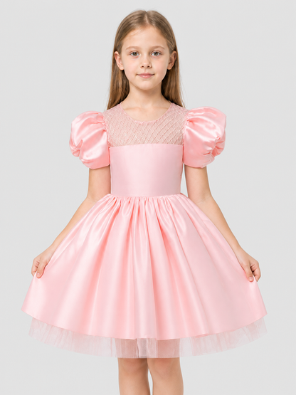 Children's Princess Dress, Full Skirt, Puff Sleeves Costume Dresses detail 3