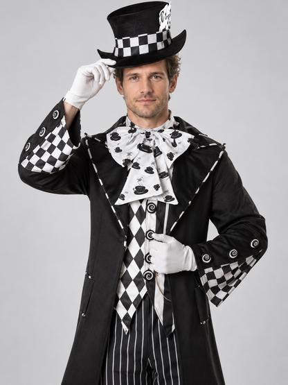 Adult Costume: Tailcoat, Pants, Top Hat, Jabot