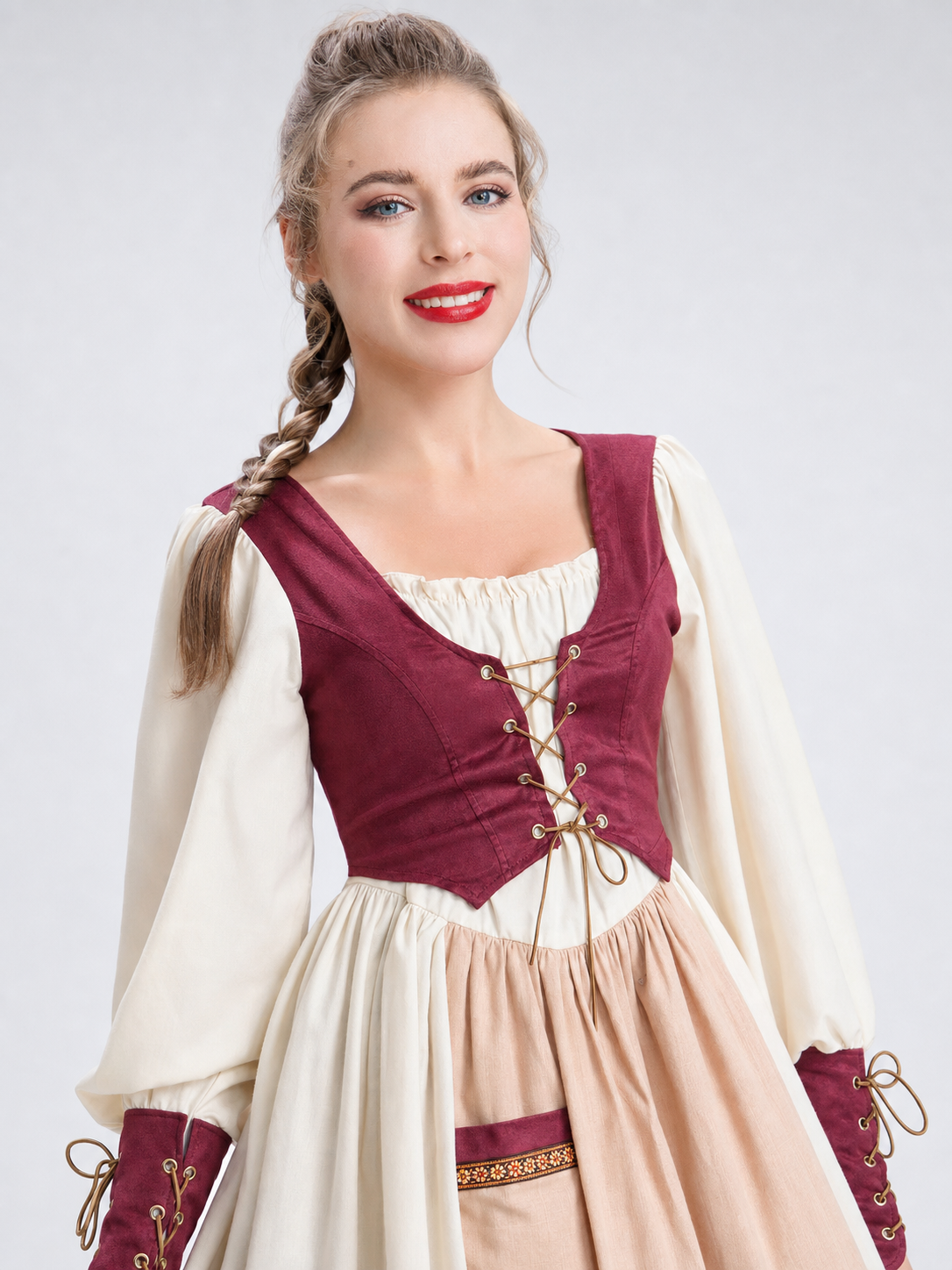 Folk-Style Stage Costume with Apron