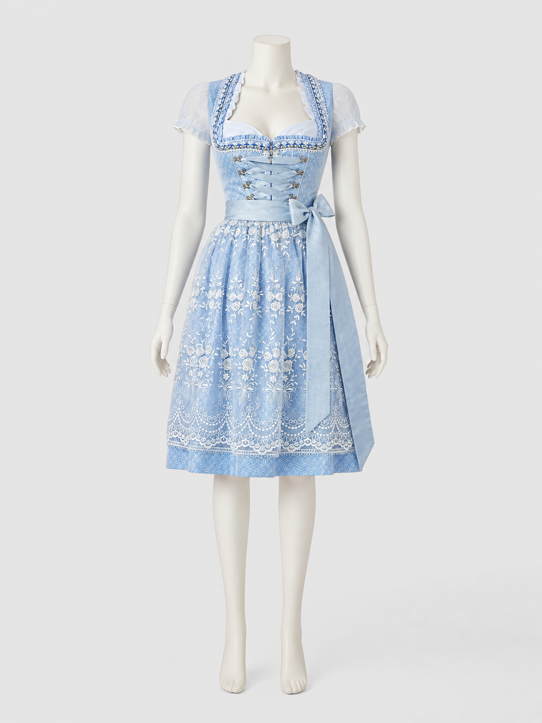 Bavarian-Style Dress, Stage Costume with Bow Costume Dresses detail 3